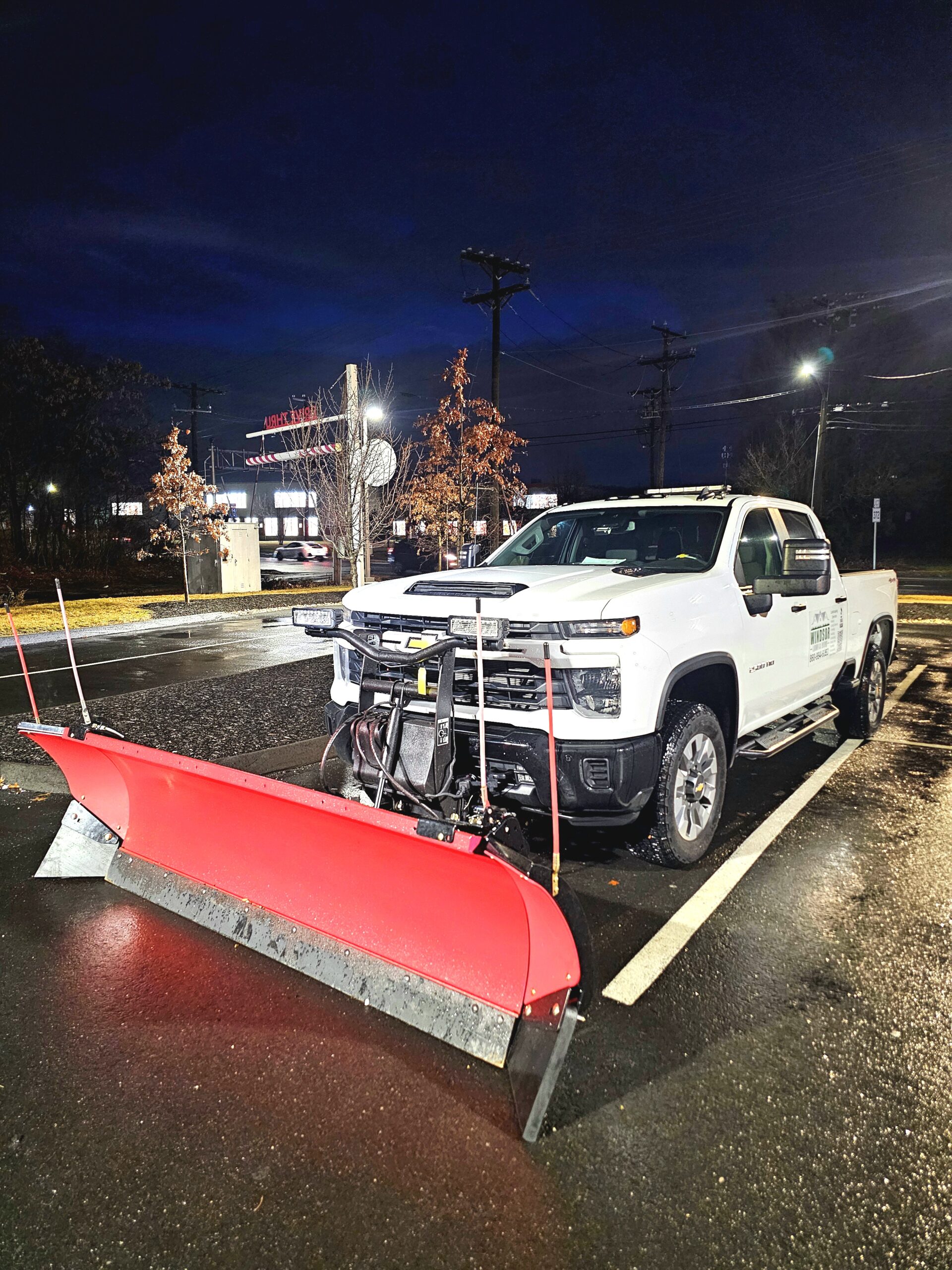 Windsor Lawn & Home snow plow truck