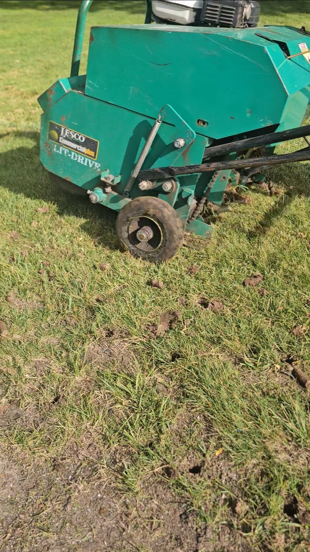 Lawn aeration equipment